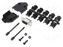 D-Sub; PIN: 9; female; unshielded; straight; screw terminal