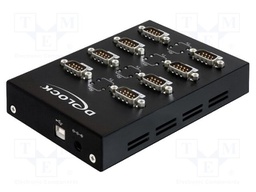 USB to RS232 converter; USB 1.1,USB 2.0; black