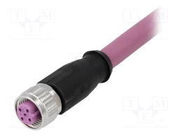 Plug; M12; PIN: 4; female; B code-Profibus; 1m; Insulation: TPU