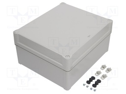 Enclosure: multipurpose; X: 291mm; Y: 341mm; Z: 168mm; polycarbonate