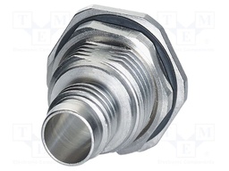 Enclosure for connectors: circular; nickel plated; Thread: M12x1