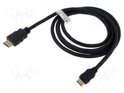 Cable; HDCP 2.2,HDMI 2.0; HDMI plug,mini HDMI plug; PVC; Len: 2m