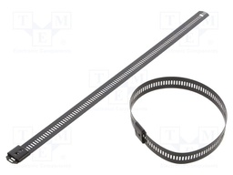 Cable tie; L: 250mm; W: 12mm; acid resistant steel AISI 316; 1112N