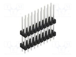 Connector: pin strips; pin header; male; PIN: 20; 2.54mm; THT; 2x10