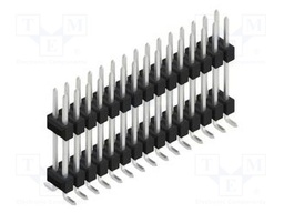 Connector: pin strips; pin header; male; PIN: 30; 2.54mm; SMT; 2x15