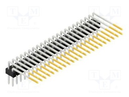 Connector: pin strips; pin header; male; PIN: 44; 2.54mm; THT; 2x22