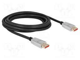 Cable; DisplayPort plug,both sides; DisplayPort 1.4; 3m; black