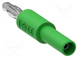 Adapter; green; 60VDC; 10A; 53mm; Type: non-insulated; 30VAC