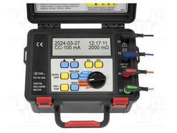 Milli-ohm meter; LCD; R range: 0÷200mΩ,0÷2Ω,0÷20Ω,0÷200Ω,0÷2kΩ