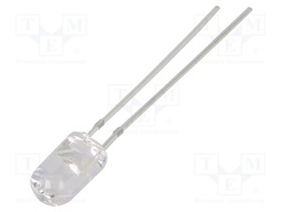 LED; yellow; 5mm; 14400÷18000mcd; 15°; Front: convex; 2.1÷2.6VDC
