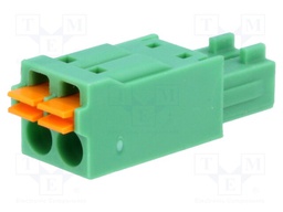 Pluggable terminal block; 3.5mm; ways: 2; straight; plug; female