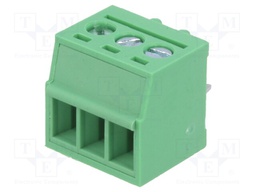 PCB terminal block; straight; 3.5mm; ways: 3; on PCBs; 1.5mm2; 12A