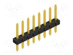 Connector: pin strips; pin header; male; PIN: 8; 2mm; THT; 1x8; 100V