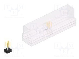 Connector: pin strips; pin header; male; PIN: 4; 2.54mm; SMT; 2x2
