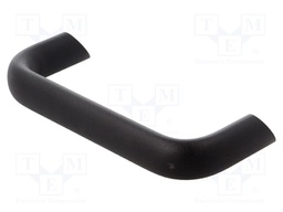 Handle; Mat: aluminium; black; H: 48mm; L: 141mm; W: 20mm