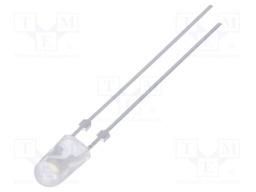 LED; 3.9x3.1mm; white cold; 3000mcd; 75/40°; Front: convex; 20mA