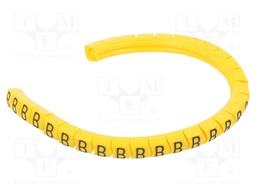Markers for cables and wires; Label symbol: B; 1.3÷3mm; PVC; PA