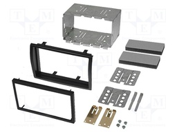 Radio mounting frame; Citroën,Fiat,Peugeot; 2 DIN; anthracite