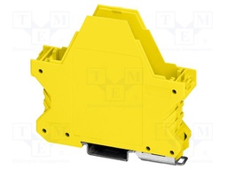 Enclosure base; with FE contact; yellow; UL94V-0; ME 22,5; Y: 99mm