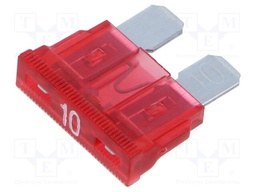 Fuse: fuse; 10A; 32VDC; automotive; 19.09mm; 19.09x5.12x18.87mm