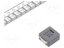 Inductor: wire; SMD; 47uH; 6.8A; 99mΩ; ±20%; 10.7x10x5.4mm
