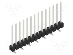 Connector: pin strips; pin header; male; PIN: 14; 2.54mm; SMT; 1x14