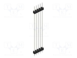 Connector: pin strips; pin header; male; PIN: 5; 2.54mm; THT; 1x5