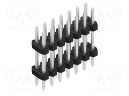 Connector: pin strips; pin header; male; PIN: 14; 2mm; THT; 2x7; 100V
