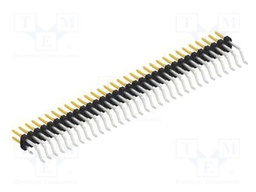 Connector: pin strips; pin header; male; PIN: 64; 2mm; SMT; 2x32