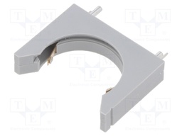 Battery Holder, 2450 x 1, Through Hole, Vertical