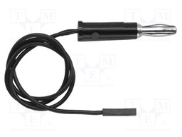 Test lead; 1kVDC; 3A; 4mm banana plug- 0.64mm socket; Len: 0.91m
