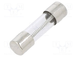 Fuse: fuse; time-lag; 3A; 250VAC; cylindrical,glass; 5x20mm; copper