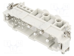 Connector: HDC; contact insert; male; S-K; 4+8+PE; size 24B; 500V