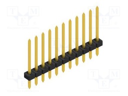 Connector: pin strips; pin header; male; PIN: 11; 2mm; THT; 1x11