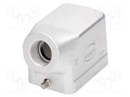 Enclosure: for Han connectors; Han HT (High Temp); size 6B; M20