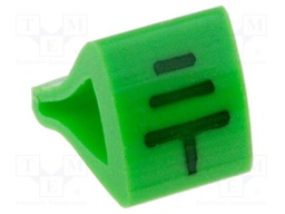 Markers for cables and wires; Label symbol: ground; 1.7÷3.5mm