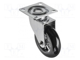Furniture wheel; Ø: 75mm; without rest position