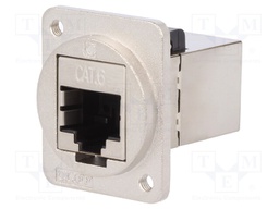 Coupler; FT; Cat: 6; shielded; Layout: 8p8c; RJ45 socket,both sides