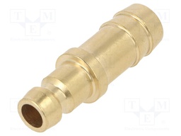 Connector; connector pipe; 10bar; Seal: FPM; Enclos.mat: brass