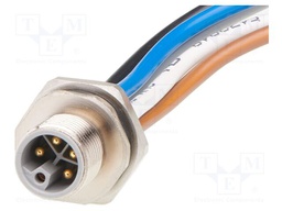 Connector: M12; -25÷85°C; PIN: 5; straight; male; 16A; POWER; socket