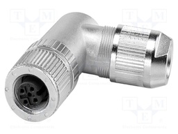 Connector: M12; plug; PIN: 5; 48V; angled; IP65; push-lock; A code; 4A