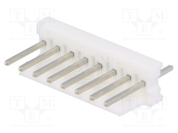Socket; wire-board; male; MTA-100; 2.54mm; PIN: 8; THT; tinned