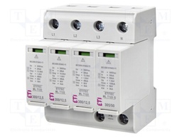 Surge arrester; Type 1+2+3; Poles: 3; In 8/20us: 40kA; -40÷85°C