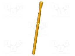 Test needle; Operational spring compression: 4mm; 8A; Ø: 2mm; 5N