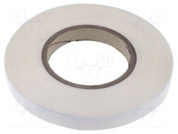Tape: fixing; W: 15mm; L: 50m; D: 0.13mm; V: double-sided; acrylic