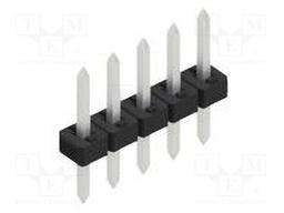 Connector: pin strips; pin header; male; PIN: 5; 2mm; THT; 1x5; 100V
