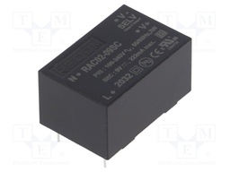 Converter: AC/DC; 2W; Uout: 9VDC; Iout: 222mA; 72%; Mounting: PCB