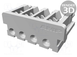 Plug; wire-board; female; 2mm; PIN: 4; for cable; straight