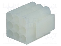 Plug; wire-wire; female; .140 MATE-N-LOK; 6.1mm; PIN: 9; for cable