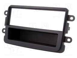 Radio mounting frame; Dacia; 1 DIN; dark grey